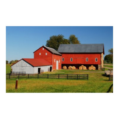 Country Barn Print by bawilbur