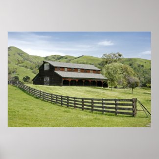 Country Barn Poster print
