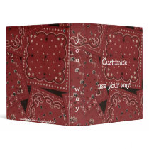 Country Barn Red Bandana Avery Binder