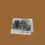 Country Barn Thank You Note Card