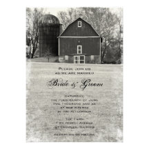 Country Barn Wedding Invitation