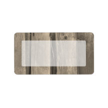 Country Barn Wood Address Label