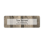 Country Barn Wood Return Address Labels