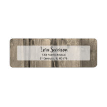 Country Barn Wood Return Address Labels
