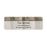 Country Barn Wood Return Address Labels