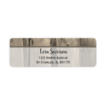 Country Barn Wood Return Address Labels
