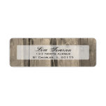Country Barn Wood Return Address Labels