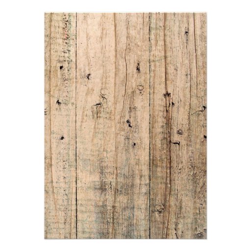 Country Barn Wood Typography Wedding Invitations