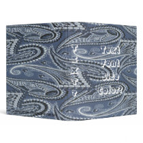 Country Blue Bandana Paisley Pattern Avery Binder