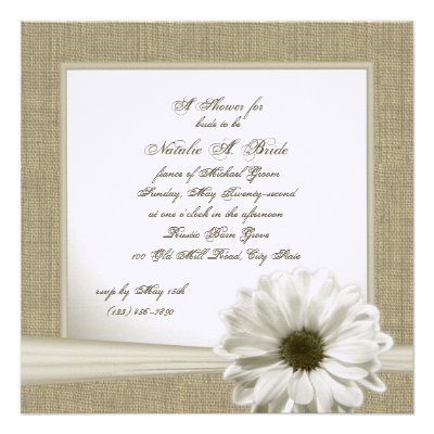 Country Bridal Shower Personalized Invitations
