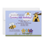 Country Bumble Bees 5x7 Beehive Birthday Invite