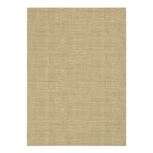 Country Burlap Rehearsal Dinner Card