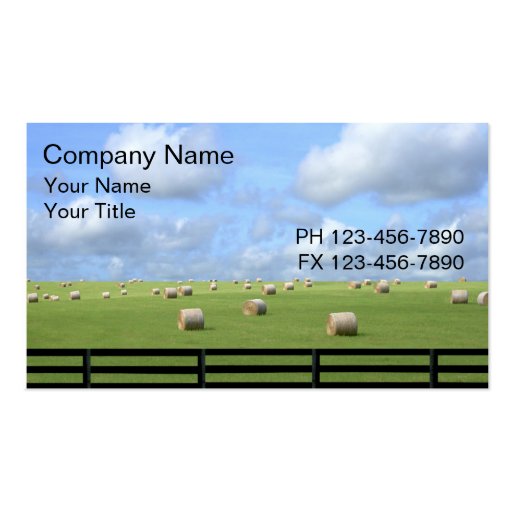 Country Business Cards (front side)