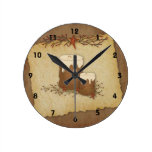 Country Candles Wall Clock