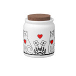 Country Cat Candy Dishes