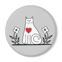 Country Cat Refrigerator Magnet