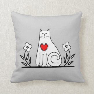 Country Cat Pillows and Home Decor