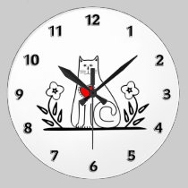Country Cat wall clocks