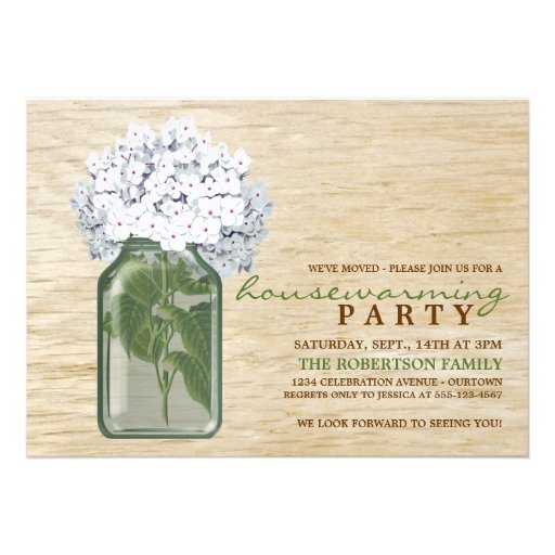 Country Charm Housewarming  Party Invitations (front side)