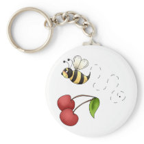 Country Cherries · Bee & Cherries Keychains