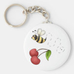 Country Cherries · Bee & Cherries Keychains