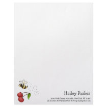 Country Cherries · Bee & Cherries Letterhead Design