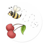Country Cherries · Bee &amp; Cherries Sticker