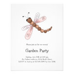 Country Cherries · Brown & Pink Dragonfly Custom Invites