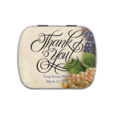 Country Chic Vineyard Winery Theme Wedding Favors Candy Tins