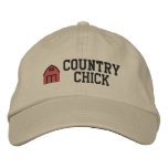 Country Chick Embroidered Hat