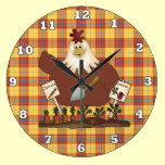 Country Chicken Kitchen wall clock wall clocks