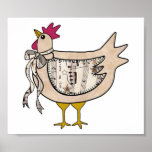 Country Chicken Posters