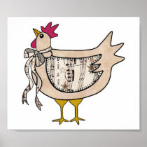 Country Chicken Posters
