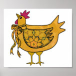 Country Chicken Print