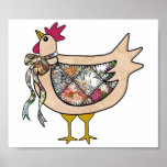 Country Chicken Print