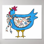 Country Chicken Print