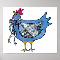 Country Chicken Print