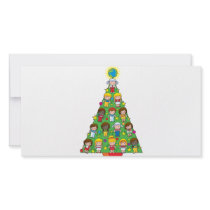Country Children Christmas Tree photo cards
