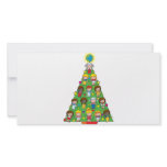 Country Children Christmas Tree Customized Photo Card