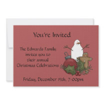 Country Christmas Celebration Invites invitations