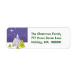 Country Christmas Chapel Return Address Stickers labels
