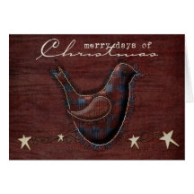 Country  Christmas Greeting Card
