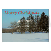 Country Christmas Greeting Card