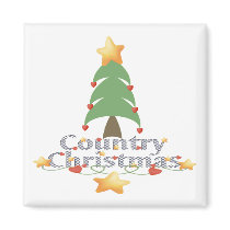 Country Christmas magnets