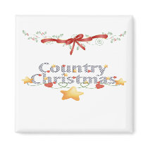 Country Christmas magnets