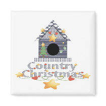 Country Christmas magnets