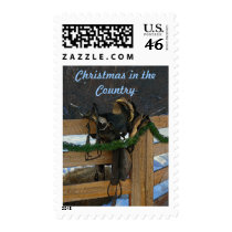 Country Christmas Postage Stamps