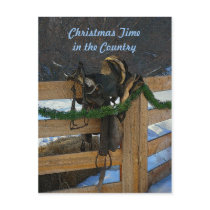 Country Christmas Postcard
