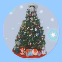 Country Christmas Sticker