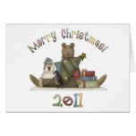 Country Christmas Teddy Bear 2011 Tees, Gifts cards
